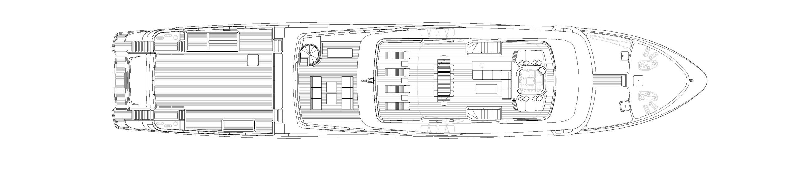 Sanlorenzo 500EXP super yacht for sale lay out sundeck – Lengers Yachts