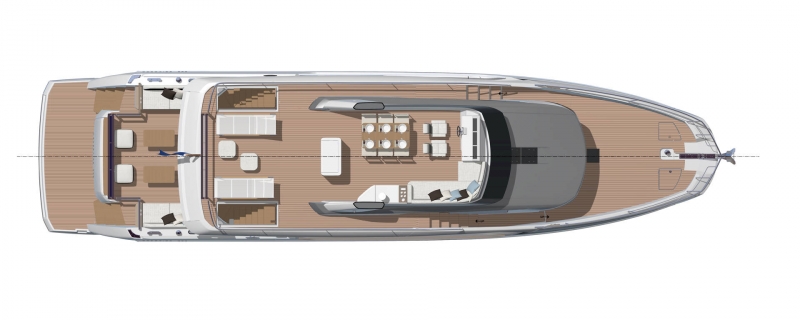 Prestige Yachts X70 NEW motor yacht floorplan layout - Lengers Yachts (3)