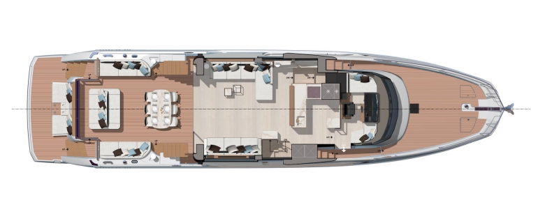 Prestige Yachts X70 NEW motor yacht floorplan layout - Lengers Yachts (5)